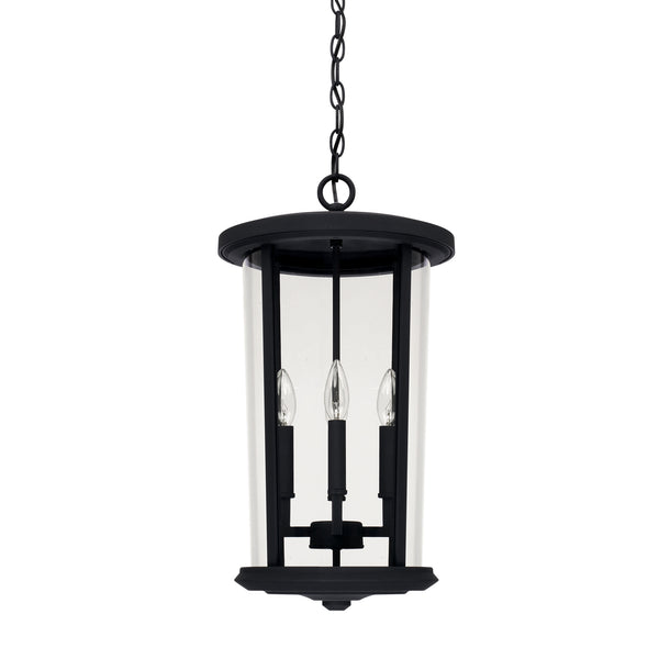 Turner 21.75'' Four Light Outdoor Hanging Lantern, Black - Main Product Image.jpg