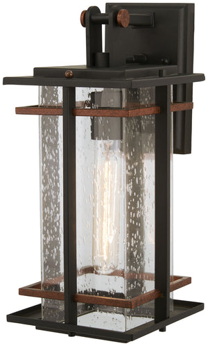 Celeste Outdoor Wall Mount, Black w/Antique Copper