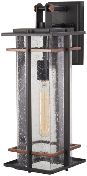 Celeste Outdoor Wall Mount, Black w/Antique Copper