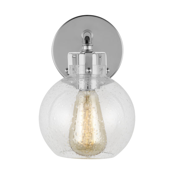 Clara 6.25" One Light Wall Sconce, Chrome