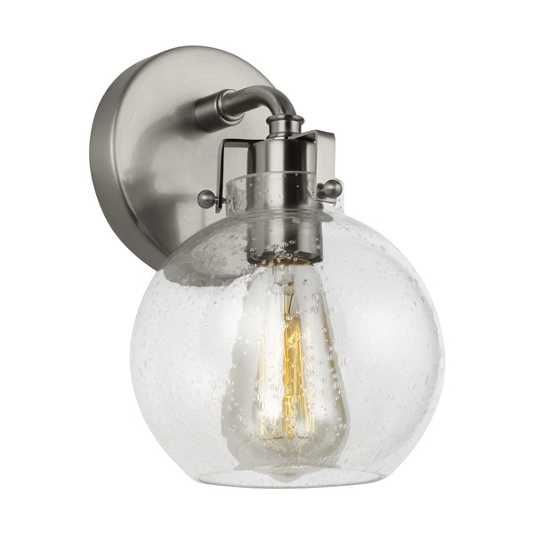 Clara 6.25" One Light Wall Sconce, Satin Nickel