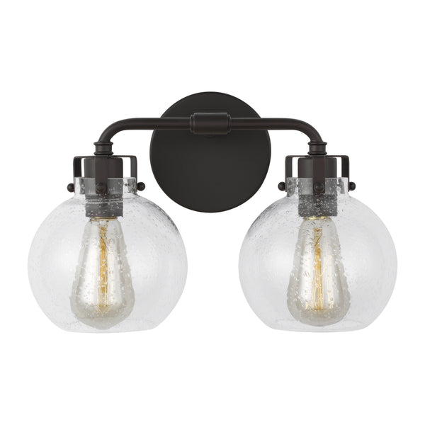 Clara 14.75" Two Light Vanity, Oil Rubbed Bronze