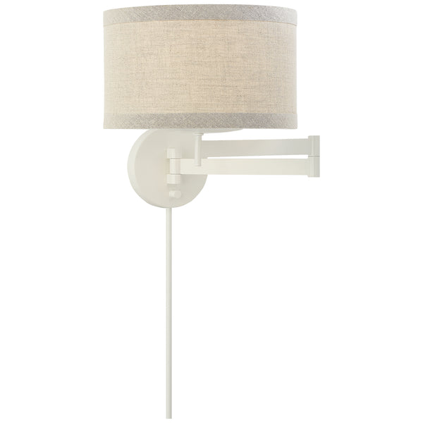 Walker 14" One Light Swing Arm Wall Sconce, Light Cream