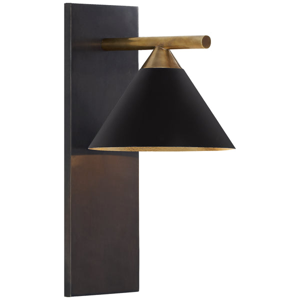 Cleo 7" One Light Wall Sconce, Bronze