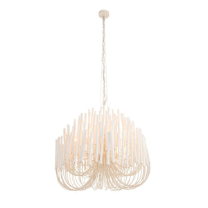 Myrene 36" Six Light Chandelier, White