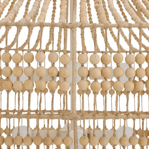 Rovell 35" Eight Lights Chandelier, Natural