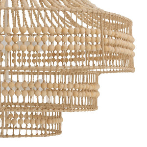 Rovell 35" Eight Lights Chandelier, Natural
