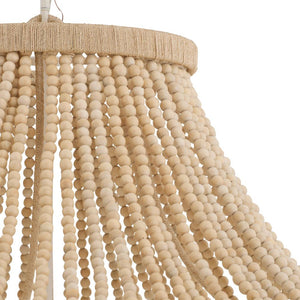 Rovell 35" Eight Lights Chandelier, Natural