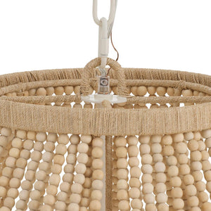 Rovell 35" Eight Lights Chandelier, Natural