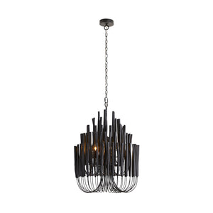 Myrene 21" Five Light Chandelier, Black