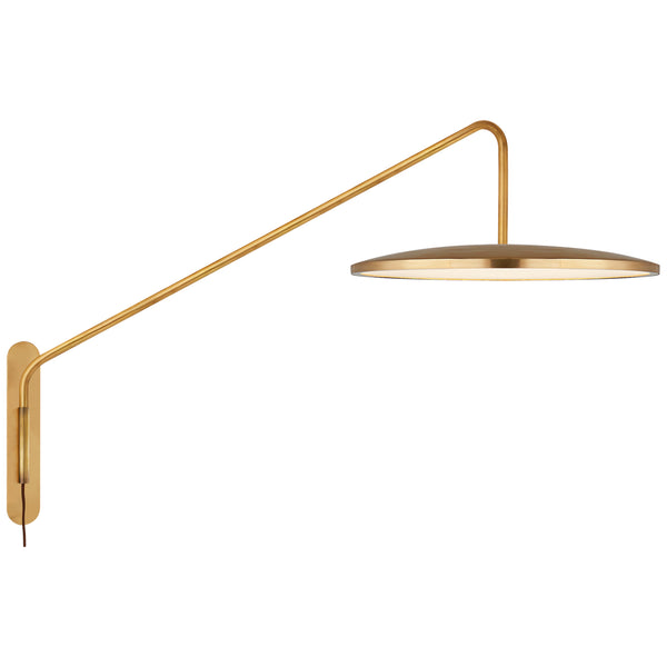 Dot 16.25" LED Wall Sconce, Natural Brass