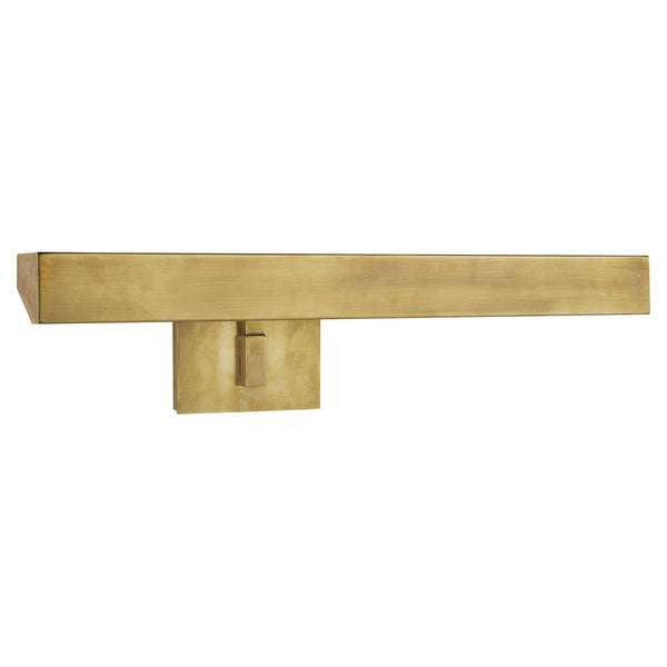 McClain 18" Two Light Picture Light, Hand-Rubbed Antique Brass