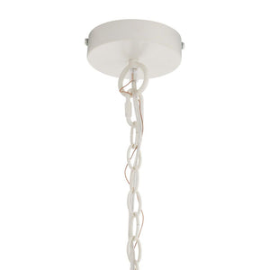 Myrene 21" Five Lights Chandelier, Whitewashed Wood
