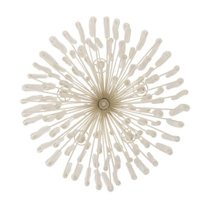Myrene 21" Five Lights Chandelier, Whitewashed Wood