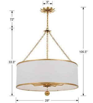Laurel 29'' Eight Light Chandelier, Antique Gold Alt 5.jpg