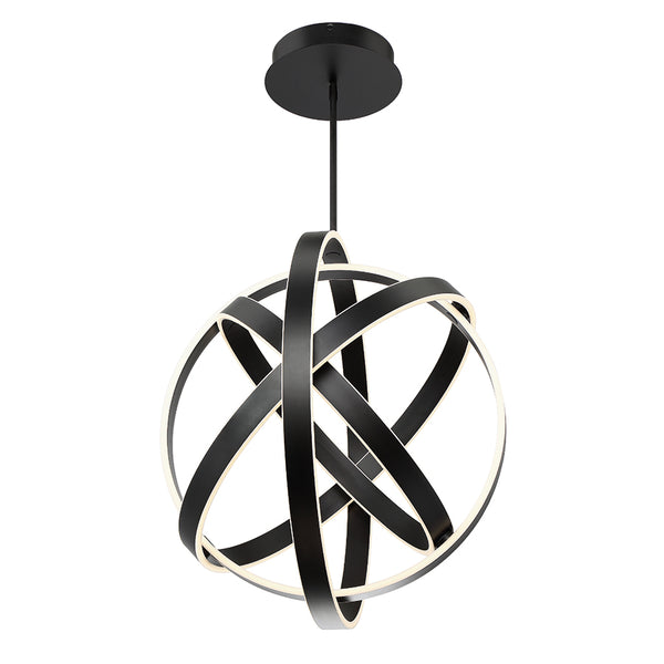 FM Modern 28'' LED Chandelier, Black - Main Product Image.jpg