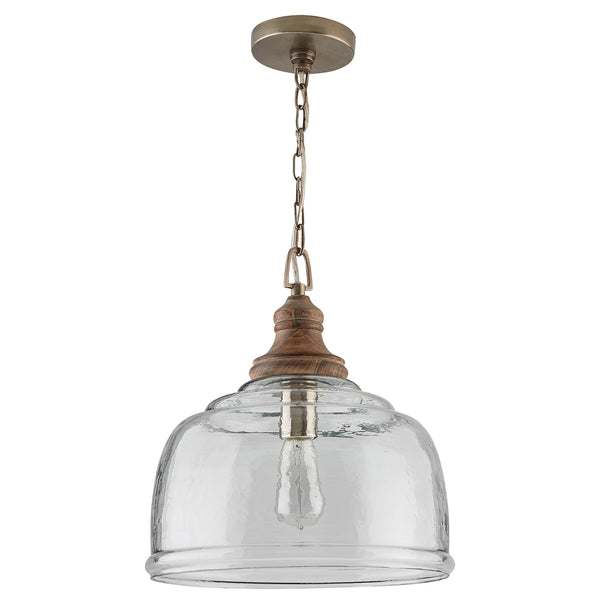 Finley 14" One Light Pendant, Grey Wash