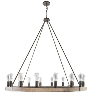 Emory 48" 16 Light Chandelier, Urban Wash