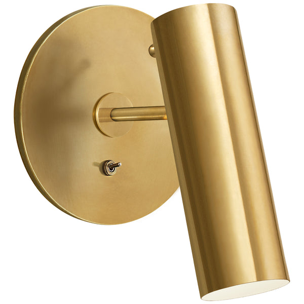 Lancelot 6.25" LED Pivoting Light, Hand-Rubbed Antique Brass