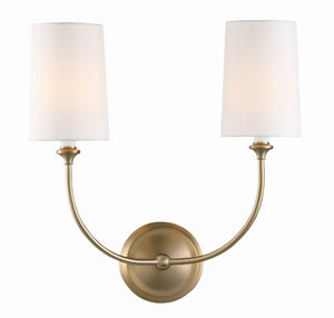 Sylvain 15.5'' Two Light Wall Sconce, Gold - Main Product Image.jpg