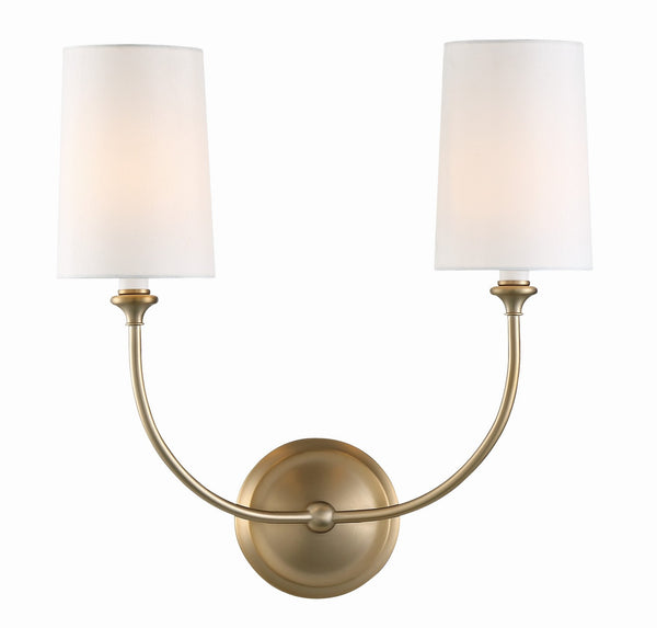 Sylvain 15.5'' Two Light Wall Sconce, Gold - Main Product Image.jpg