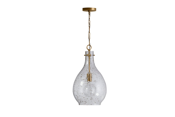 Norwood 12" One Light Pendant, Patinaed Brass