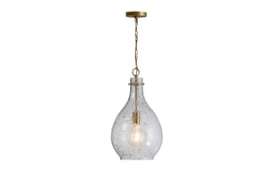 Norwood 12" One Light Pendant, Patinaed Brass