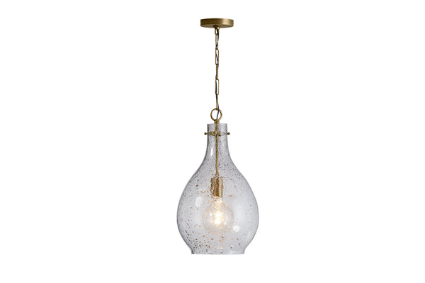 Norwood 12" One Light Pendant, Patinaed Brass