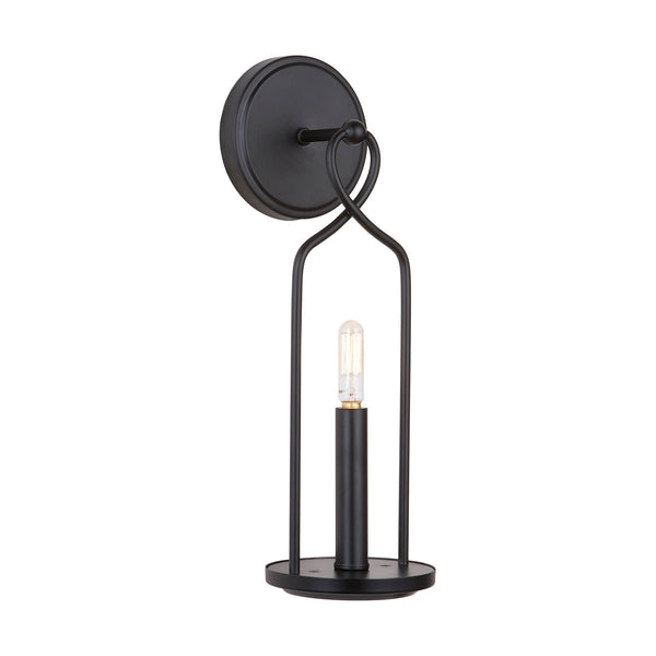 Laila 5" One Light Wall Sconce, Matte Black
