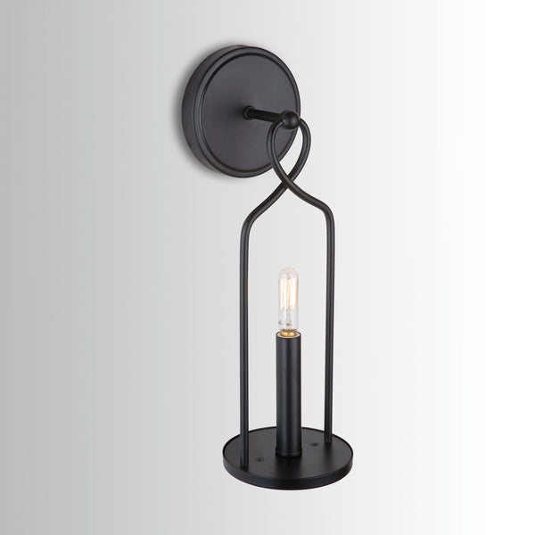 Laila 5" One Light Wall Sconce, Matte Black