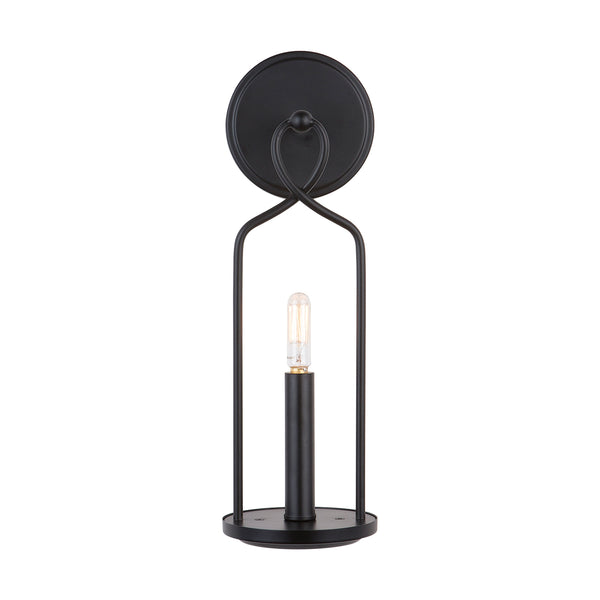 Laila 5" One Light Wall Sconce, Matte Black