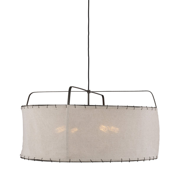 Dunne 34" Four Light Pendant, Aged Iron
