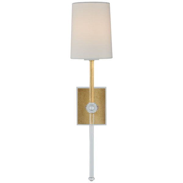 Lucia 5.5" One Light Wall Sconce, Gild and Crystal