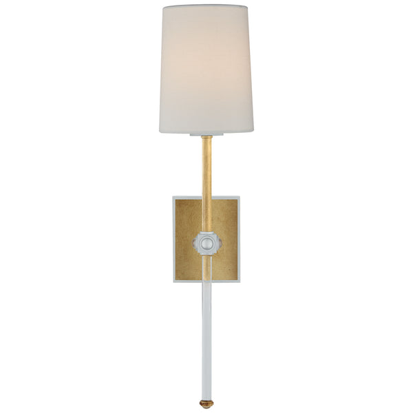 Lucia 5.5" One Light Wall Sconce, Gild and Crystal