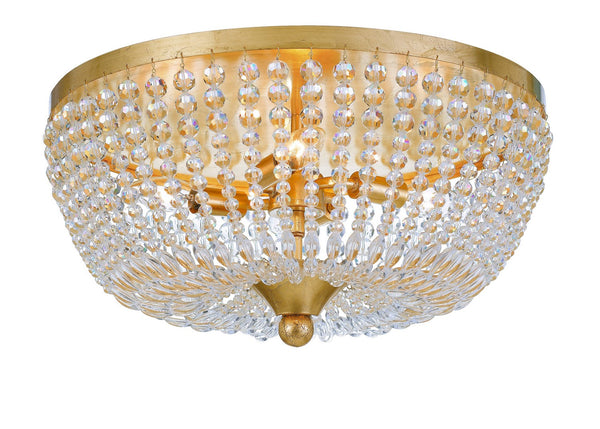 Kylie 18.5'' Four Light Flush Mount, Antique Gold - Main Product Image.jpg
