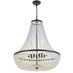 Kylie 24.75'' Eight Light Chandelier, Matte Black - Alternate Product Image 1.jpg