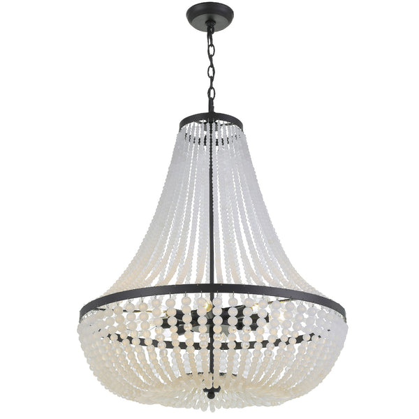 Kylie 24.75'' Eight Light Chandelier, Matte Black - Alternate Product Image 1.jpg