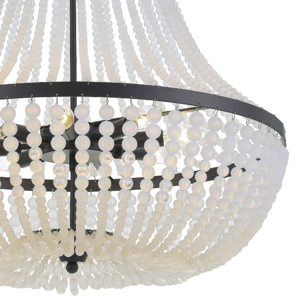 Kylie 24.75'' Eight Light Chandelier, Matte Black - Alternate Product Image 2.jpg