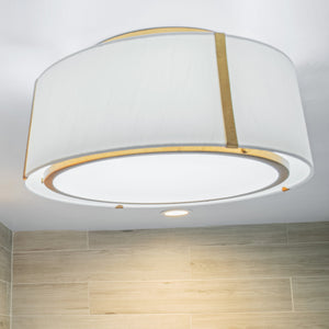 Fuller 18'' Three Light Semi Flush Mount, Antique Gold - Alternate Product Image 1.jpg