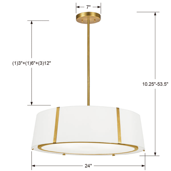 Fuller 24'' Six Light Chandelier, Antique Gold - Alternate Product Image 3.jpg