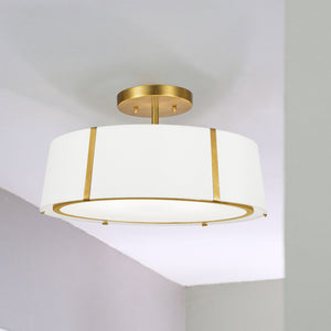 Fuller 24'' Six Light Semi Flush Mount, Antique Gold Alt 4.jpg