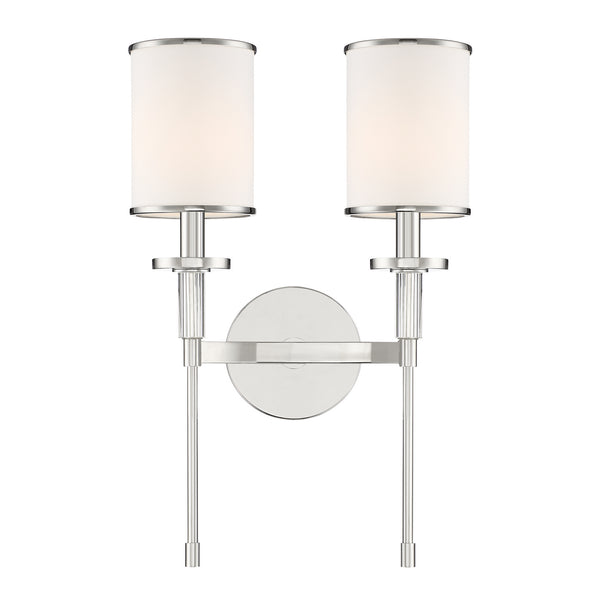 Hattie 12'' Two Light Wall Sconce, Polished Nickel - Main Product Image.jpg