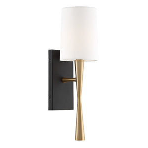 Trevon 5.5'' One Light Wall Sconce, Aged Brass / Black - Alternate Product Image 1.jpg