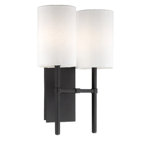 Verity 11'' Two Light Wall Sconce, Black - Alternate Product Image 1.jpg