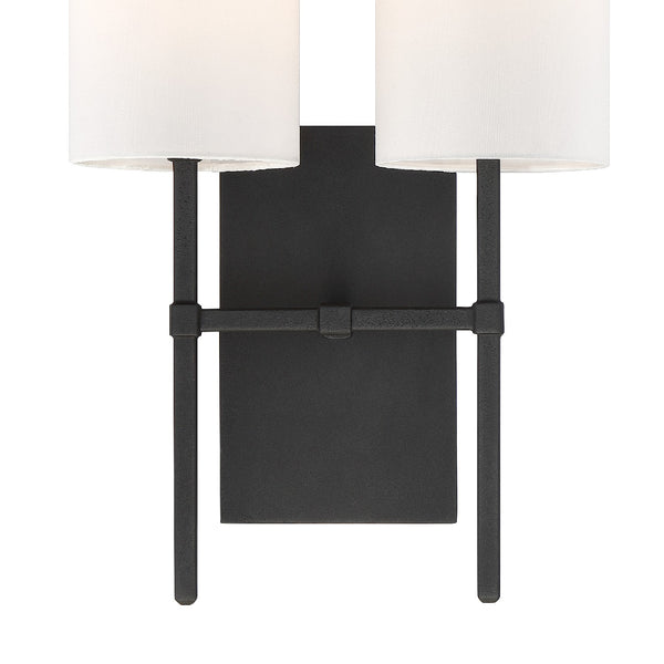 Verity 11'' Two Light Wall Sconce, Black - Alternate Product Image 3.jpg