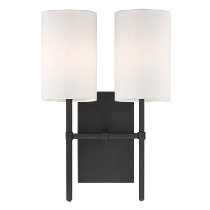 Verity 11'' Two Light Wall Sconce, Black - Main Product Image.jpg