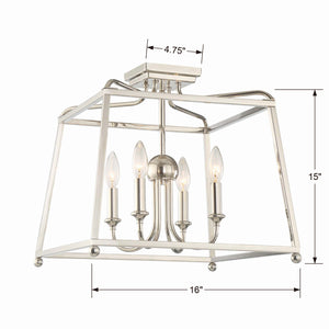 Sylvain 16'' Four Light Semi Flush Mount, Polished Nickel - Alternate Product Image 3.jpg