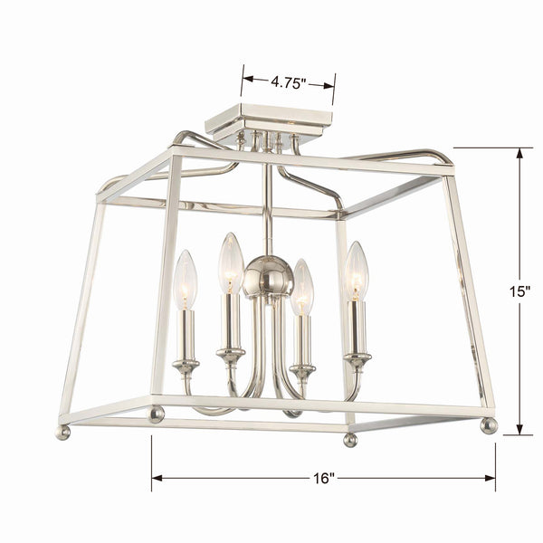 Sylvain 16'' Four Light Semi Flush Mount, Polished Nickel - Alternate Product Image 3.jpg