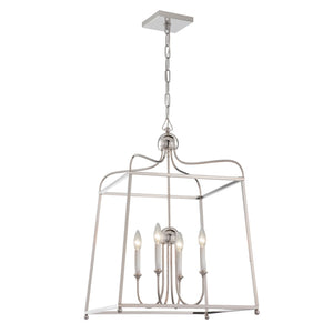 Sylvain 21.5'' Four Light Chandelier, Polished Nickel Alt 5.jpg