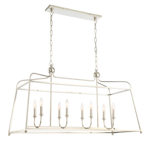 Sylvain 18'' Eight Light Chandelier, Polished Nickel - Alternate Product Image 1.jpg